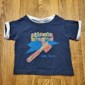 Vintage Atlanta Braves Shirt Toddler 2T 24 Months Baseball Salem 1991